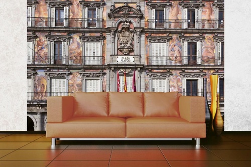 Vlies Fototapete - Hauptplatz von Madrid 375 x 250 cm